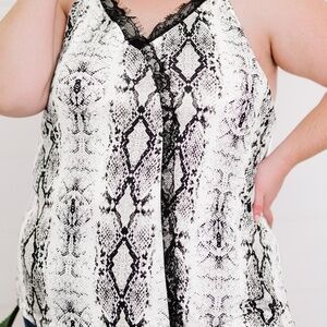 Snakeprint Cami